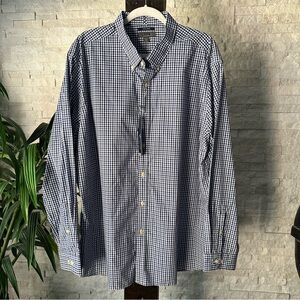 Saddlebred 1888 No Iron Tailor Fit Gingham Plaid Size XXL New with Tags